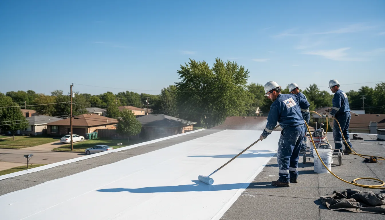 Commercial roof coating in Paeonian Springs, VA near me